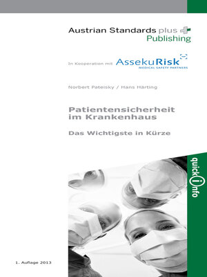 cover image of Patientensicherheit im Krankenhaus